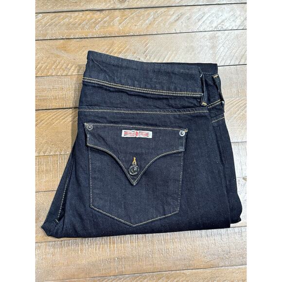 Hudson Triangle Flap Pocket Stretch Denim Jeans - Woman's Size 30 - W422DCC - Picture 1 of 16